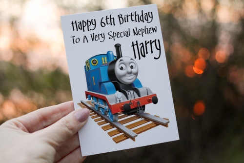 Thomas The Tank Engine Nephew Birthday Card, Card for Nephew